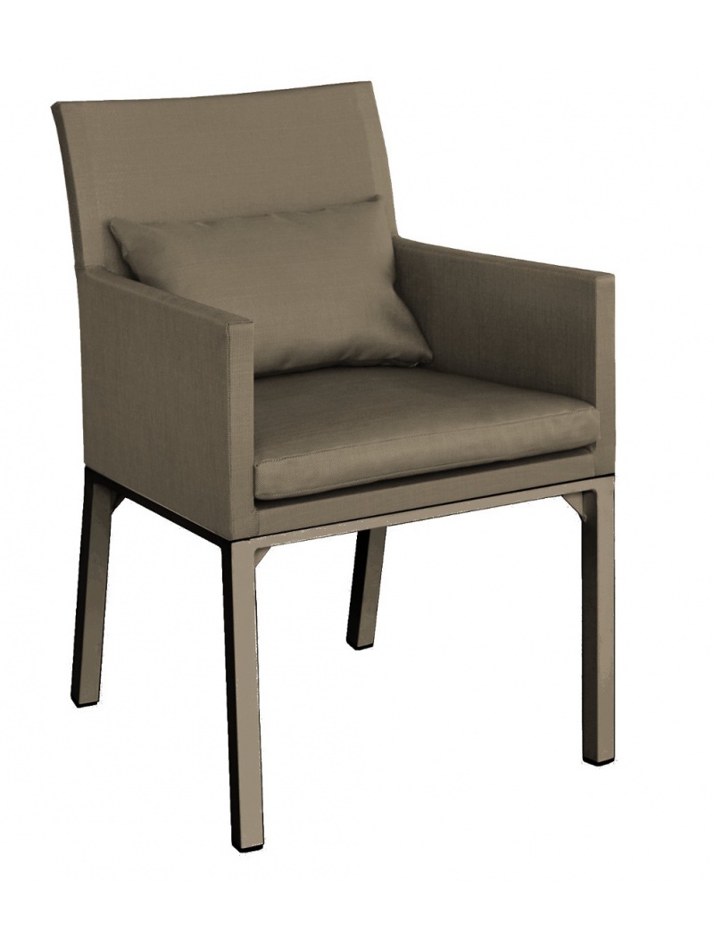 Fauteuil Oslo textilène Café