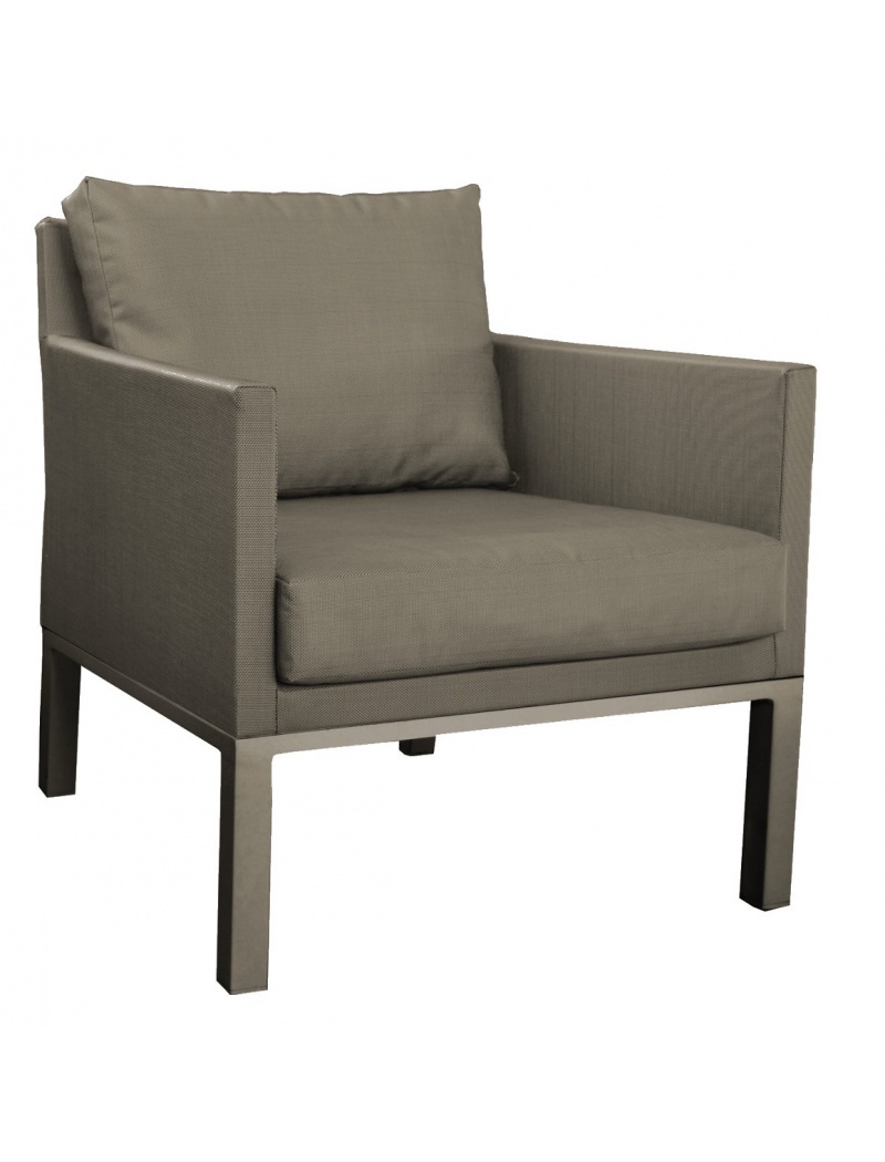 Fauteuil sofa Oslo textilène Café