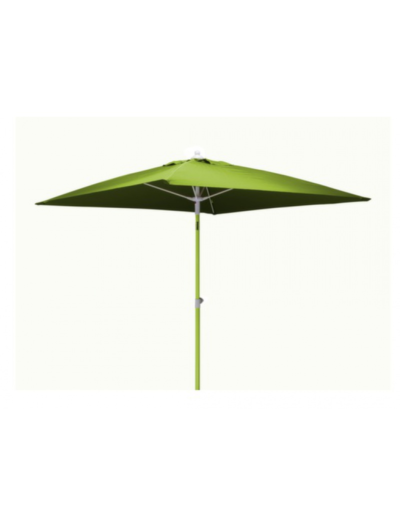Proloisirs Parasol carré fibre de verre 2x2 Vert citron