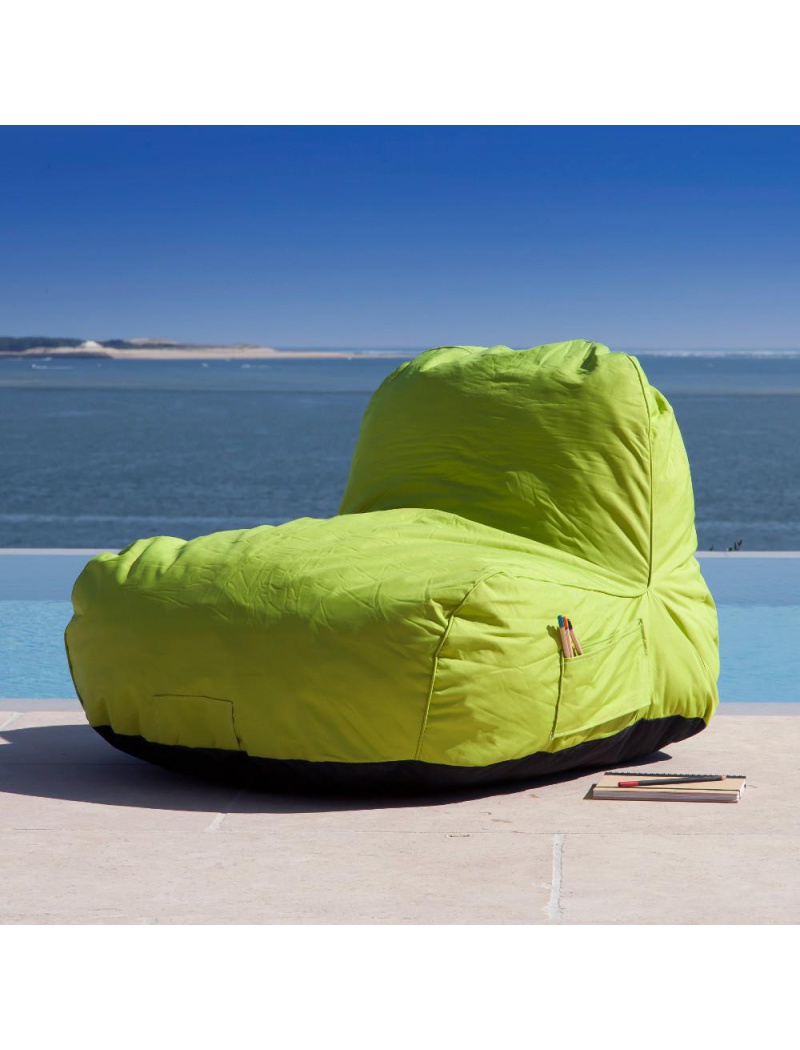 Chaise Pouf MALIBU vert citron