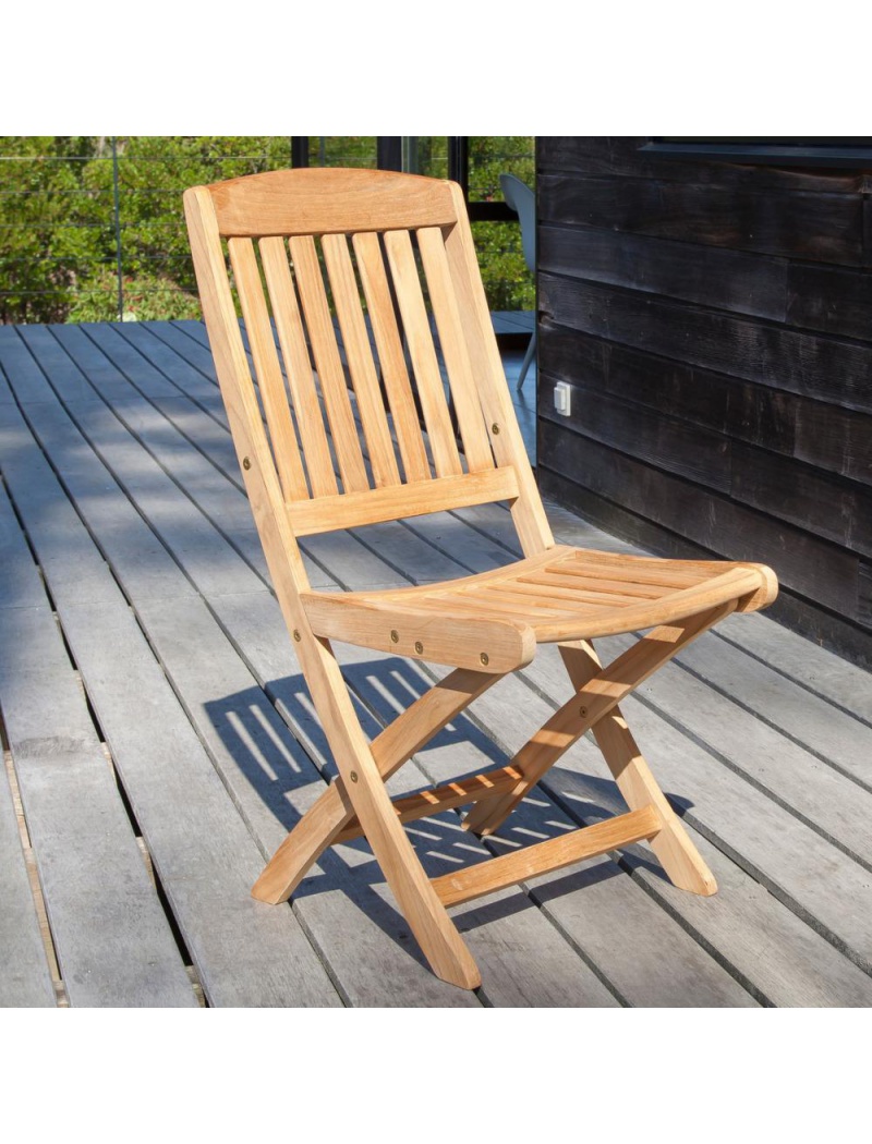 Chaise pliante Macon en teck