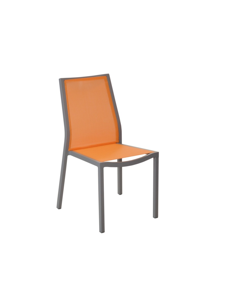 Proloisirs Chaise Ida Café / Paprika empilable