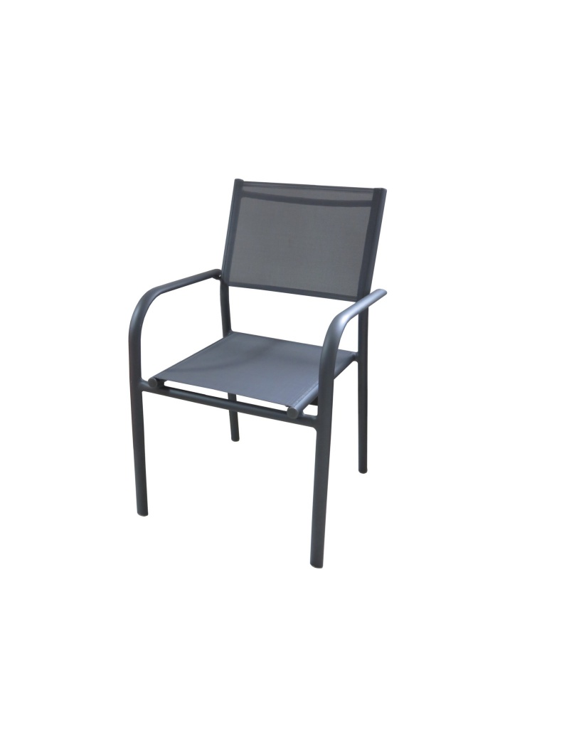 Proloisirs Fauteuil Duca Gris empilable Vendu(e)s par 6