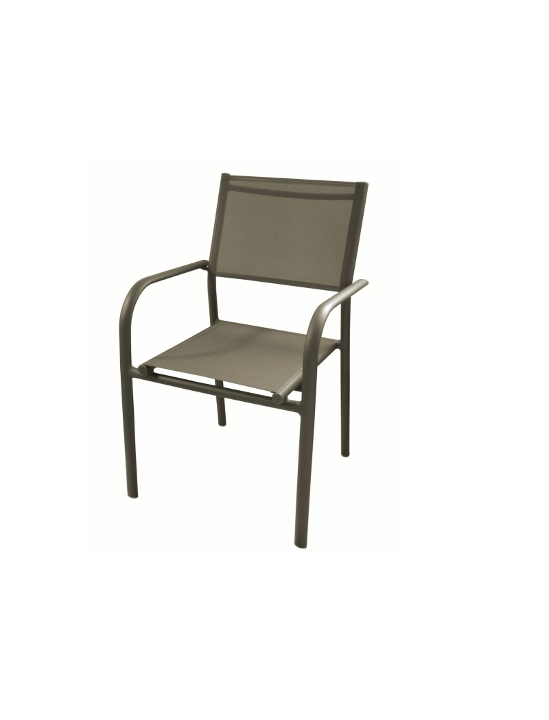 Proloisirs Fauteuil Duca Café empilable Vendu(e)s par 6