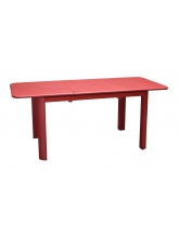 Table de jardin Eos 130/180 Rouge avec rallonge