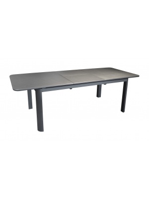 Table de jardin Eos 180/240 Graphite avec allonge