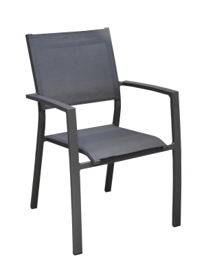 Fauteuil Games empilable Gris