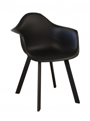 Fauteuil coque Jato noir