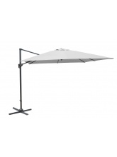 Parasol alu déporté 3x4 Ecru