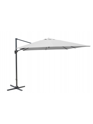 Parasol alu déporté 3x4 Ecru