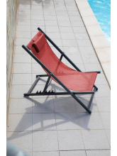 Chaise longue de jardin en bois, Transat, Chaise longue relax de plage,  chaise longue avec accoudoirs. Türkis