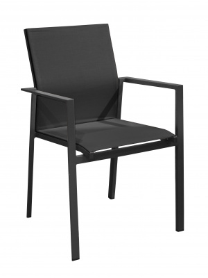 Fauteuil Delia Graphite / Noir 