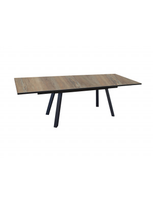 Table Agra 180/280 HPL - Graphite/Wood