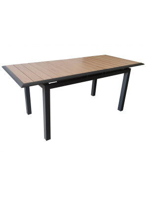 Table Louisiane 147/187 Graphite/Oak