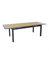 Table Louisiane 187/247 Graphite/Oak