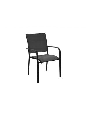 Fauteuil Duca graphite noir