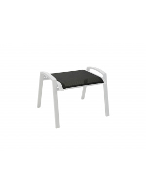 Tabouret Elegance Alu/TPEP - Blanc/Graphite