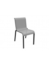 Chaise Cauro ALU/TPEP - Graphite/Perle