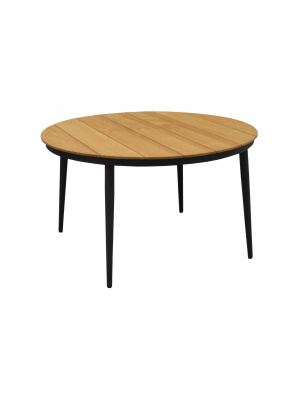 Table Neuvic ø130 ALU/TECK FSC - GRAPHITE/TECK