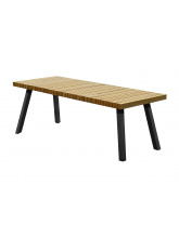 Table Teck 220 - Gris/Teck