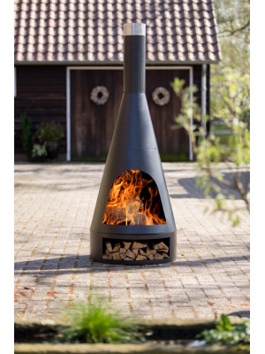 RedFire Fireplace Kingston Medium with Wood Storage