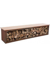 RedFire Handmade Wood Storage Bench Tyr 120 cm