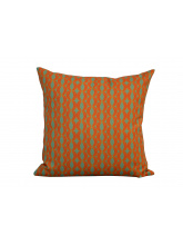 COUSSINS MOTIF 45X45 ROND ORANGE