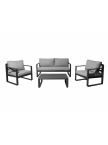 MOJITO SET LOUNGE (2FTL+1 CANAPE+1 TABLE BASSE) - GRAPHITE