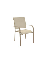 Fauteuil Elegance Alu/TPEP - Sand/Sand