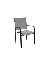 Fauteuil Elegance Alu/TPEP - Graphite/Perle