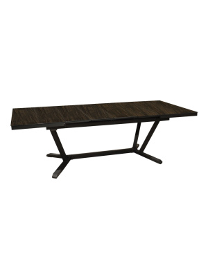Table Vita 180/240 graphite/moka