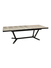 Table Vita 180/240 graphite/wood