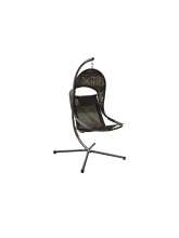 Fauteuil suspendu Enya grey/noir