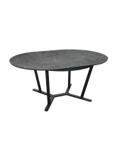 Table Valenza 125/175 Graphite/gris