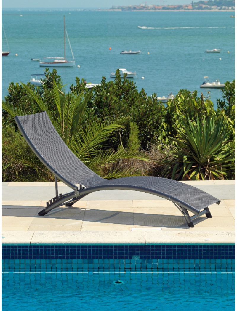 Proloisirs Relax Max pliant gris anthracite