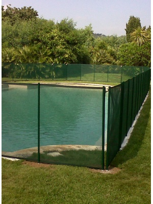 Clôture piscine souple Beethoven filet vert