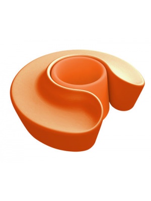 Banc rond Sardana - Orange