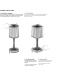 Lampe Gatsby Cylinder Fume