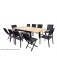 table modulo teck noire wilsa