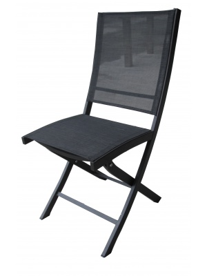 Chaise pliante Bali noire