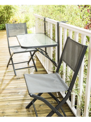 Table de balcon pliante Anthracite