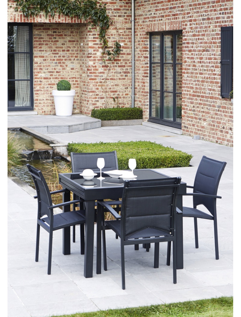 Wilsa Garden Ensemble Modulo 4 Verre noir/noir