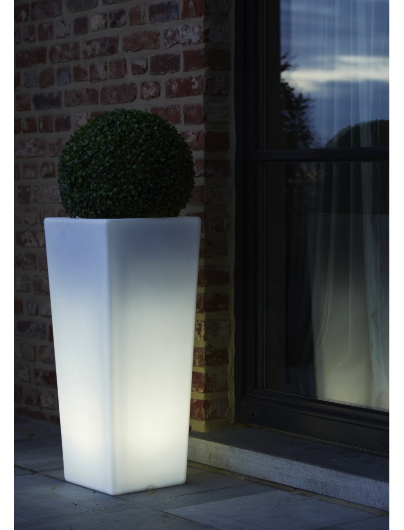 Wilsa Garden Pot lumineux rectangulaire taille L