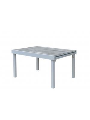 Table Modulo Décor bois Blanche 6/10 personnes