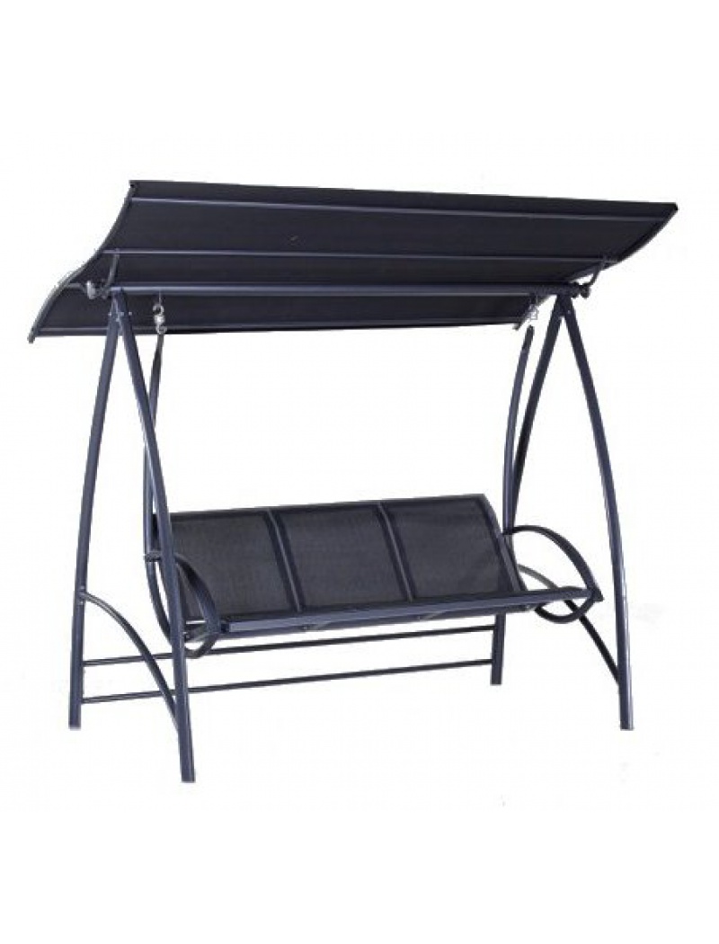 Balancelle de jardin en aluminium Royal Grey avec toit- Proloisirs