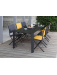 Table EOLE II 220/100 Fixe Graphite Black Basalt