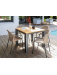 Table Torino 100 Fixe Graphite Teck