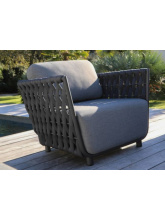 Fauteuil Lounge Hug Anthracite Gris