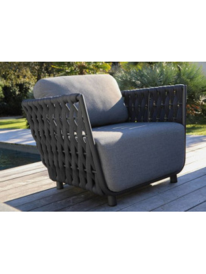 Fauteuil Lounge Hug Anthracite Gris