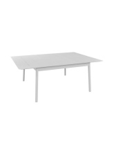 Table Dublin 140/200x140 Allonge Papillon Blanc